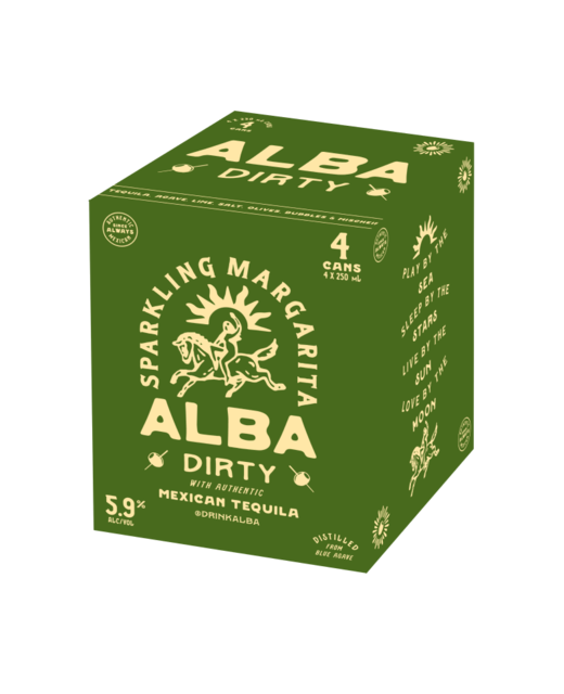 Alba Sparkling Margarita Dirty 4pk cans