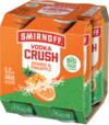 Smirnoff Vodka Crush Orange & Pineapple 440ml 4pk cans