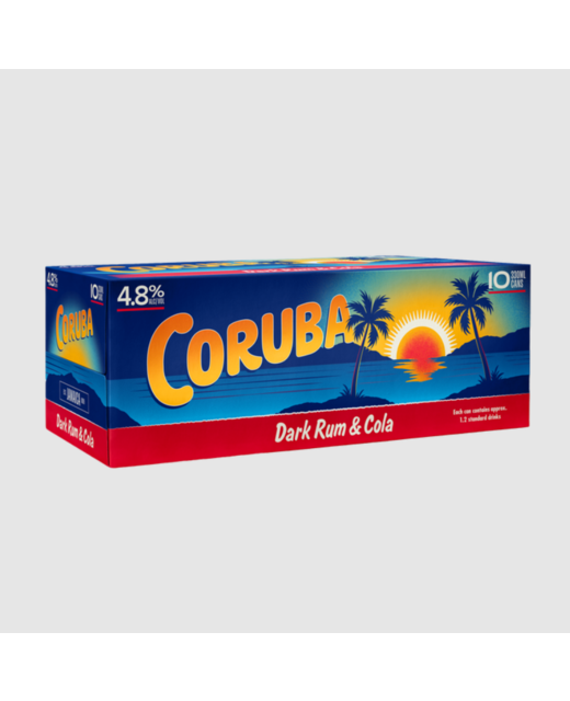 Coruba Dark Rum & Colal 330ml 10pk cans