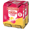 Smirnoff Crush Raspberry & Lemon 440ml pk