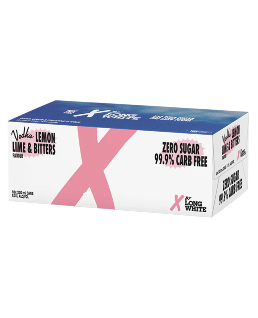 X by Long White Vodka Lemon Lime & Bitters 10pk cans