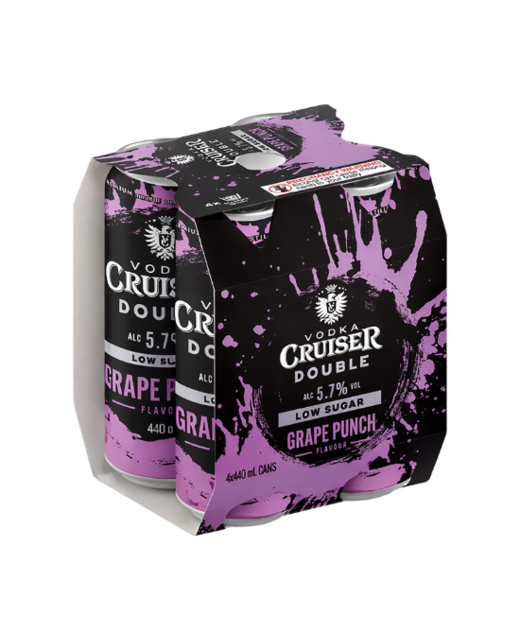 Cruiser Double Grape Punch 4pk cans