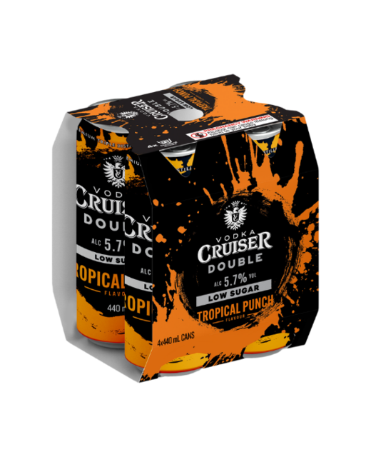 Cruiser Double Tropical Punch 4pk cans