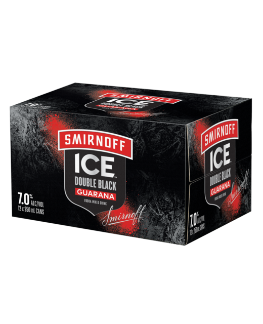 Smirnoff Ice Double Black & Guarana 12pk cans