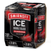 Smirnoff Ice Double Black & Guarana 4pk cans