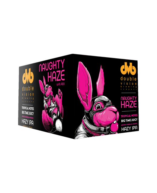 Double Vision Brewing Naughty Haze Hazy IPA 6pk cans