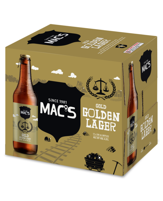 Mac's Gold All Malt Lager 12pk BTL