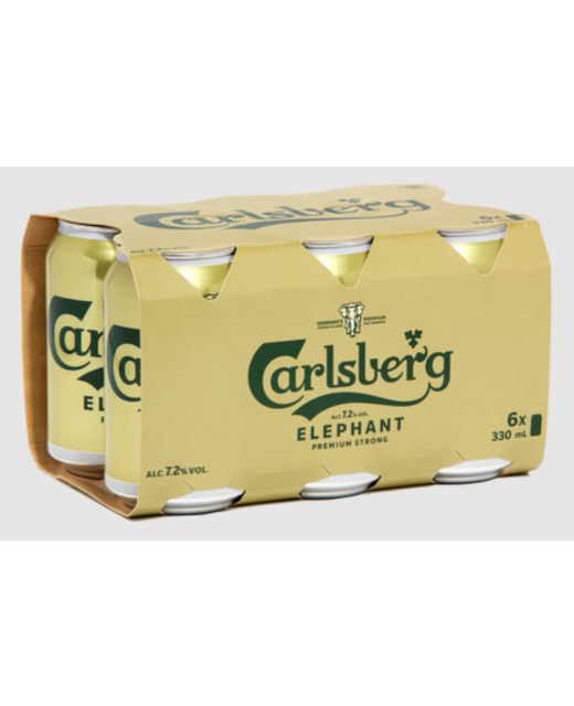 Carlsberg Elephant Premium Strong Beer 330ml 6pk cans