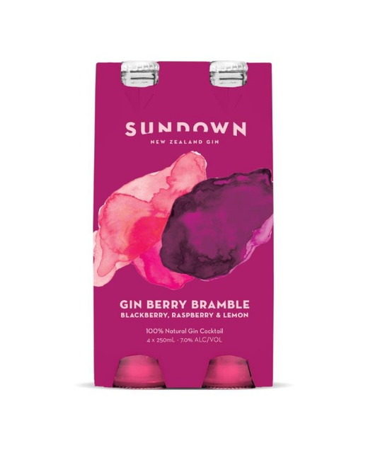 Sundown Gin Berry Bramble 4pk BTL