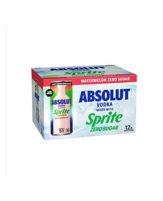 Absolut Sprite & W/Melon Zero 12pk