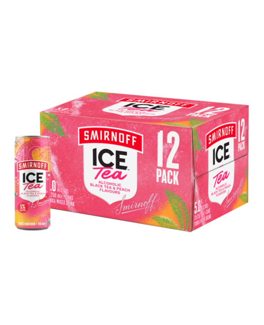 Smirnoff Peach Iced Tea 12pk cans
